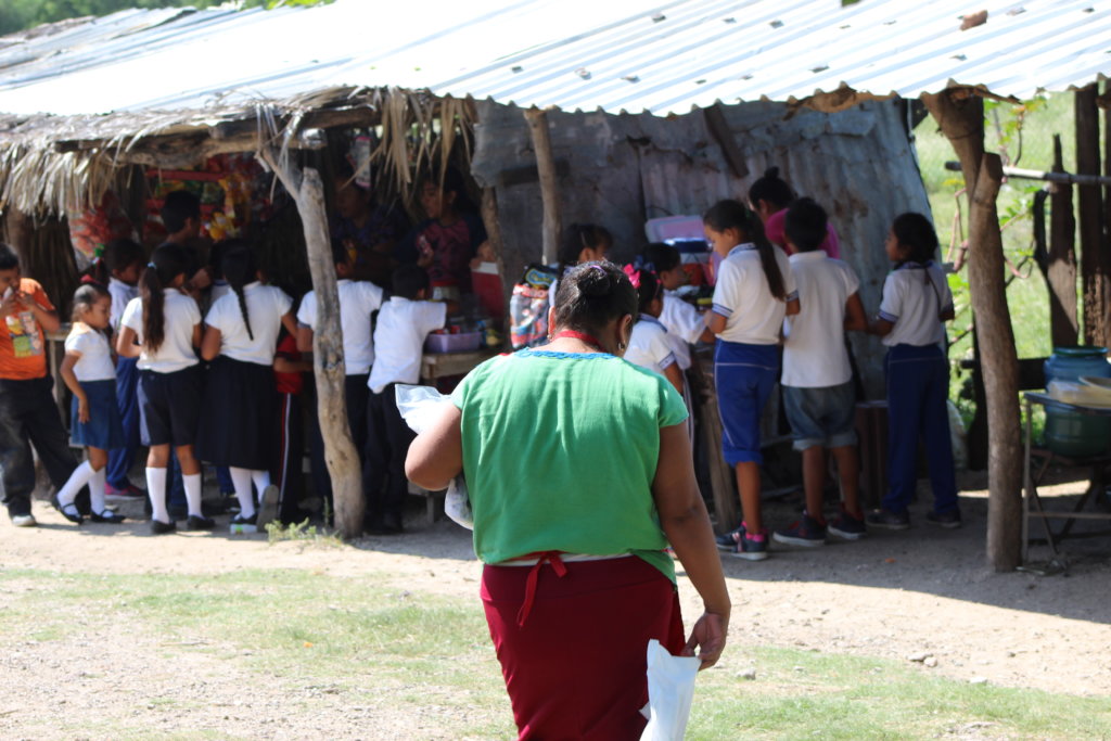 School dining room for 286 children in Oaxaca