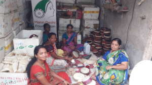 Rupali with her employees