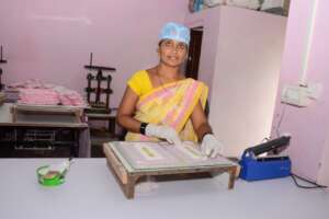 Sushma launched her sanitary pads brand named Take