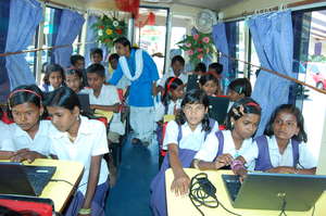 Computer Literacy through B-school on wheels