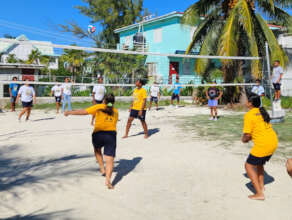 Volleyball competition between houses
