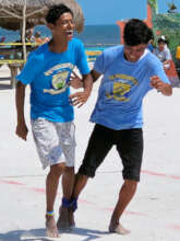 Three-legged race