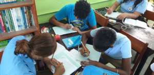 Students in class