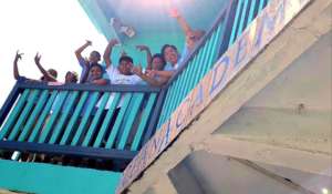 Students on Veranda