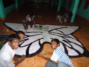 drama materials made by children from waste