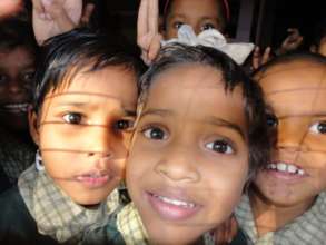 children enjoying