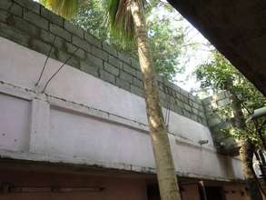 wall hight construction on the roof