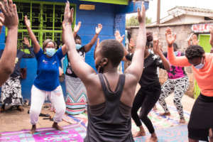 Releasing stress through yoga