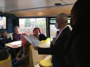 Mayor Sadiq Khan with South Thames Students