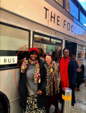 Mayor Gallop, MP Florence and CEO Kemi