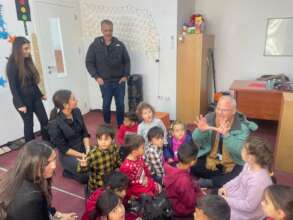 Children  with Mr John and Mrs Kristale