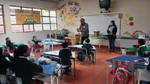 Felipe, during a visit to one of the rural schools