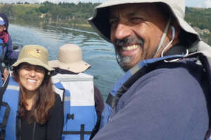 Monitoring birdlife, from Lake Tota