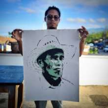 Stencil done by Luiz Zanik