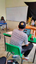 Students in their face-to-face classes