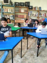 High school students in their online platform