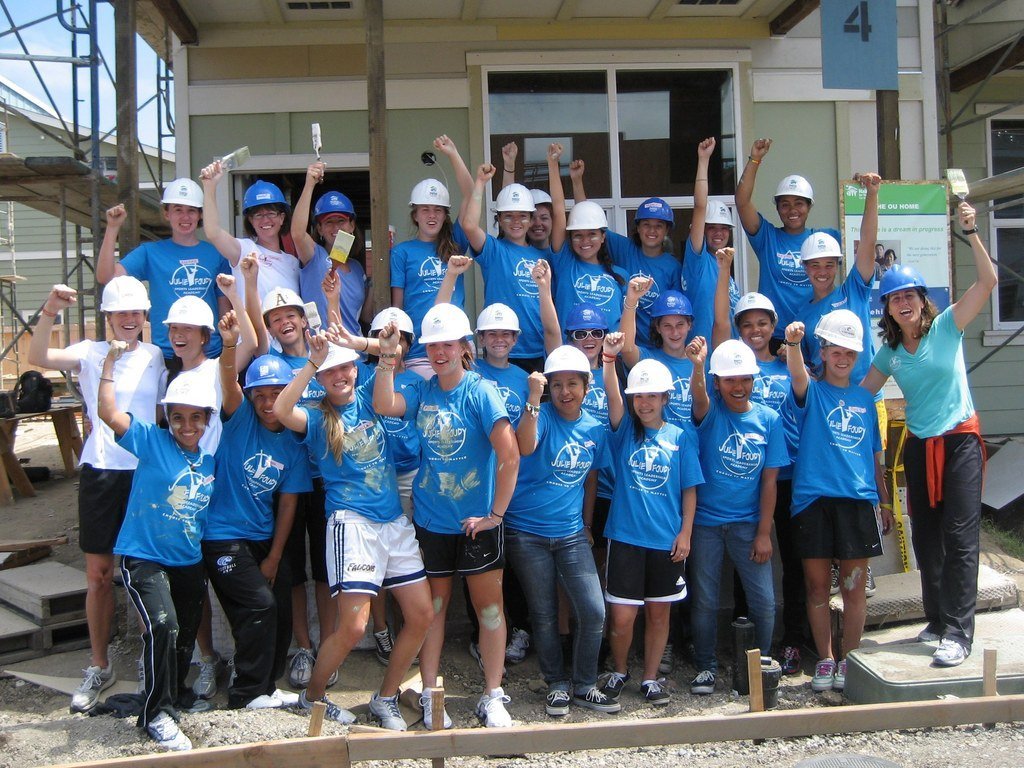 Academy students on Community Service Day