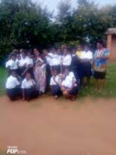 Meeting girls at Minga secondary school in Novembe