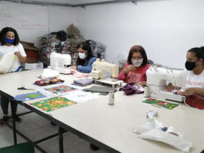 Making up embroidered items