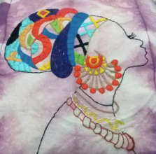 A beautiful embroidery by Viviane