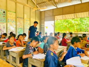 Classes in the Helping Hands Rural School