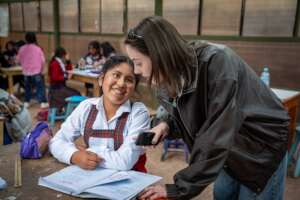 Supporting children in Peru
