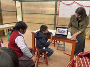 Larissa's class in Peru