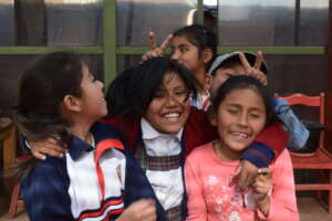 Children in Peru who receive classes