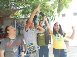 Nothing like soap bubbles for a playful break!