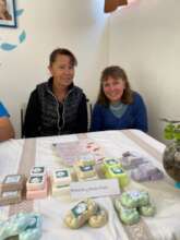 Brasilia and her sister Rocio offer hand-made soap