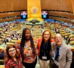 Joanna, Nicole, Esther and Antonio at the UN CRPD