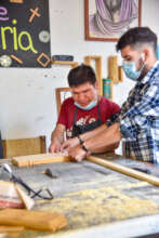Juan Jose and Jesus in the carpentry
