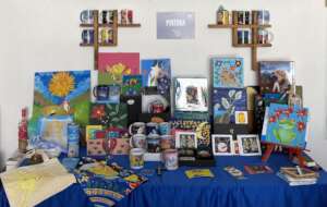 Sample of the workshop's beautiful art and crafts