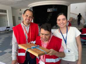 Ivan and Beto during the visit to ITP Aero