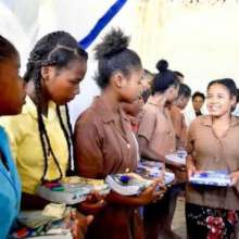 NiA Students receive school supplies every year.