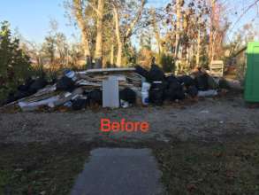 Clean out the flooded debris