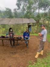 Arielle and Alfredo visiting the farmers