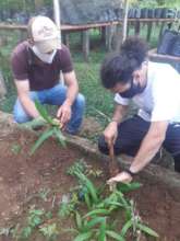 Deivid and Alfredo in the nursery