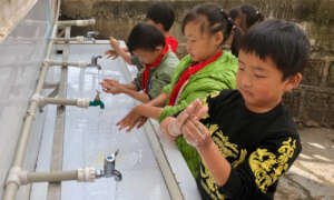 Practicing the 7 Steps of Handwashing