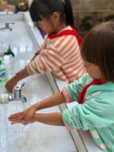 Practicing the 7 Steps of Handwashing