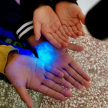 Students at Anla school "see the invisible"