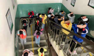 Disaster preparedness training at Heshangzhuang