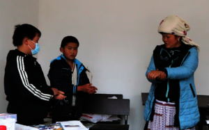 Children and adults learn proper handwashing