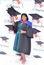 Thuli Receiving her Diploma