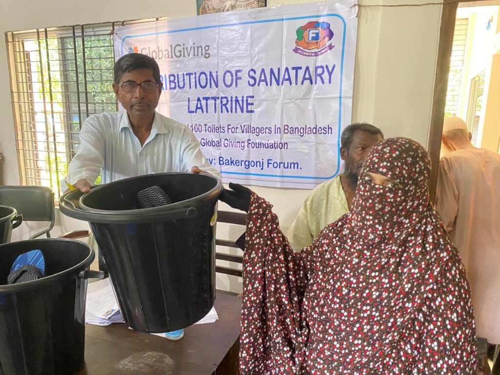 Sanitary materials Provided for disadvantage poor