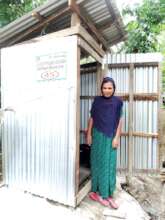 Poor Female Using of the project Sanitary latrine