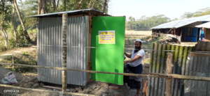 Sanitary latrine Provided at Madrasa Premises