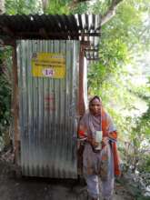 Poor Female Using of the project Sanitary latrine