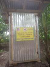Provided new sanitary latrine for poor families