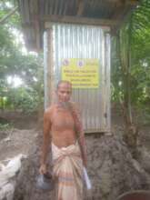 Sanitary latrine Provided to poor villager